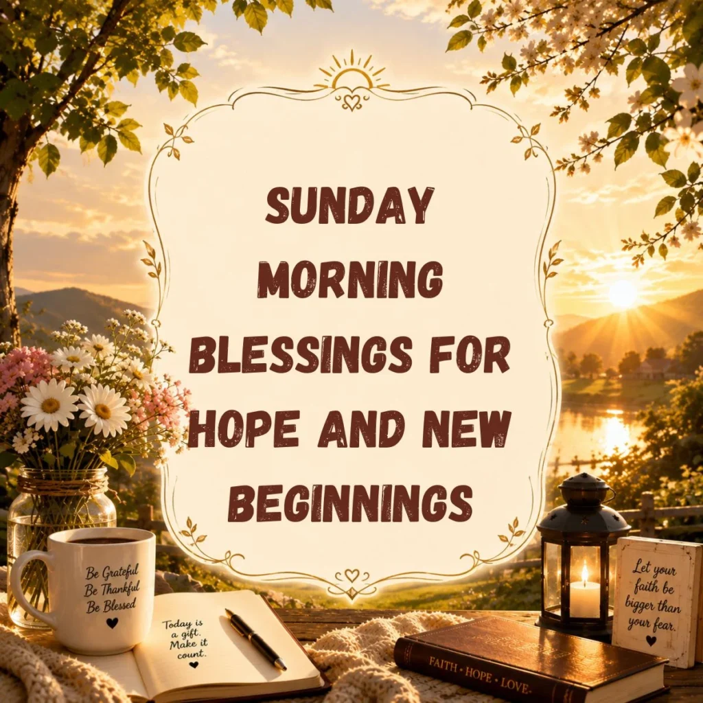 Sunday Morning Blessings for Hope and New Beginnings