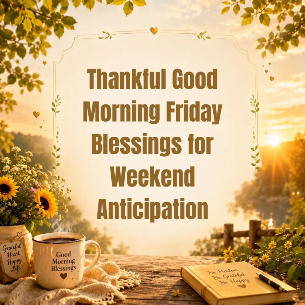 Thankful Good Morning Friday Blessings for Weekend Anticipation