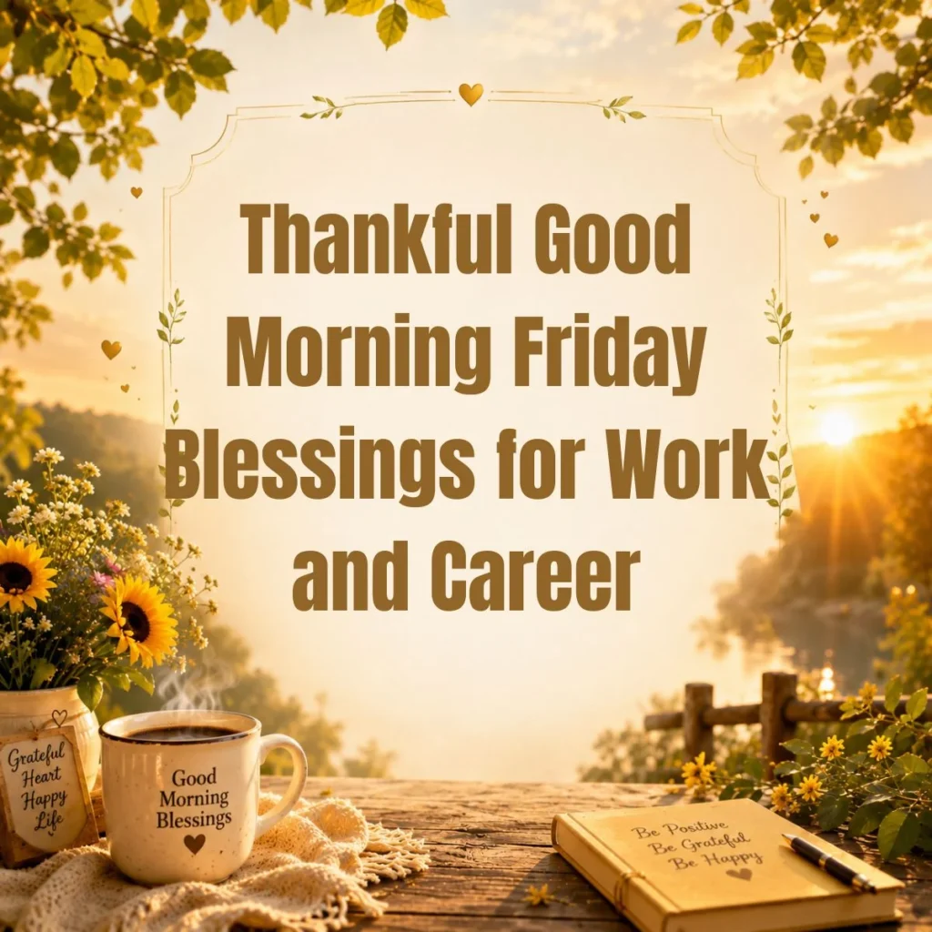 Thankful Good Morning Friday Blessings for Work and Career