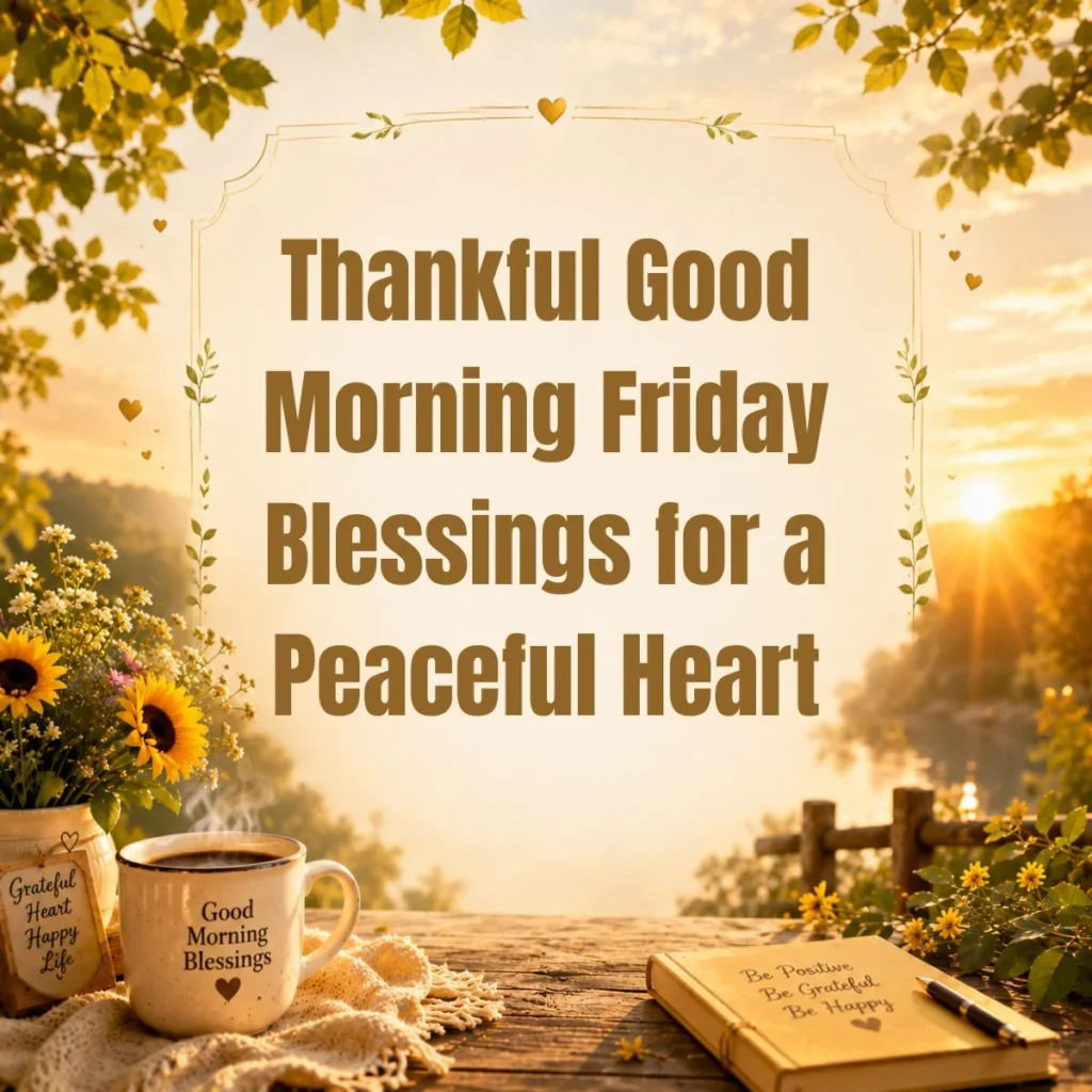 Thankful Good Morning Friday Blessings for a Peaceful Heart