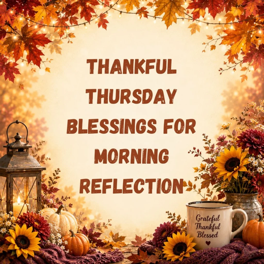 Thankful Thursday Blessings for Morning Reflection