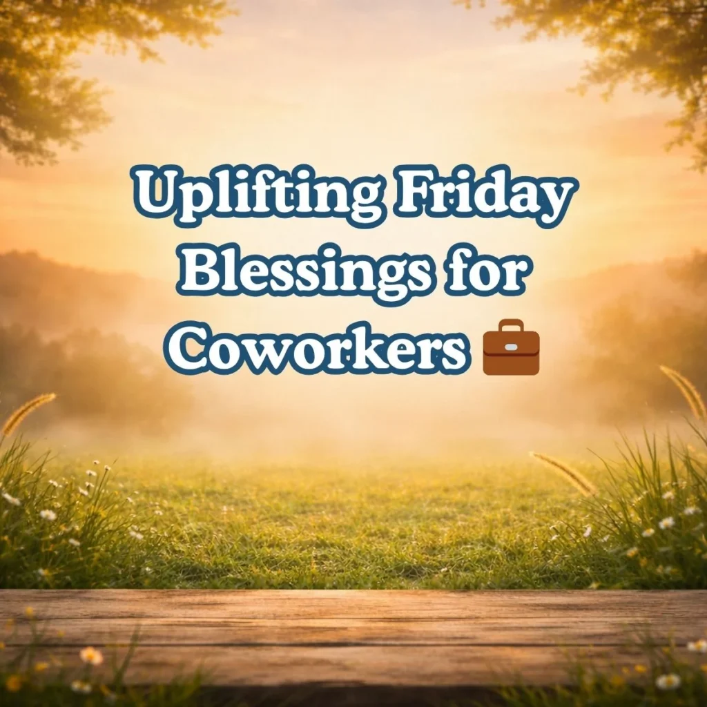 Uplifting Friday Blessings for Coworkers 💼