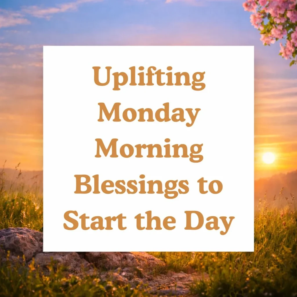 Uplifting Monday Morning Blessings to Start the Day