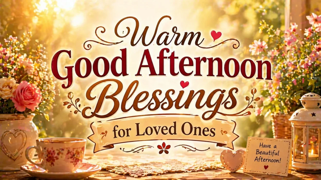 Warm Good Afternoon Blessings for Loved Ones