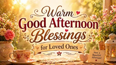 Warm Good Afternoon Blessings for Loved Ones