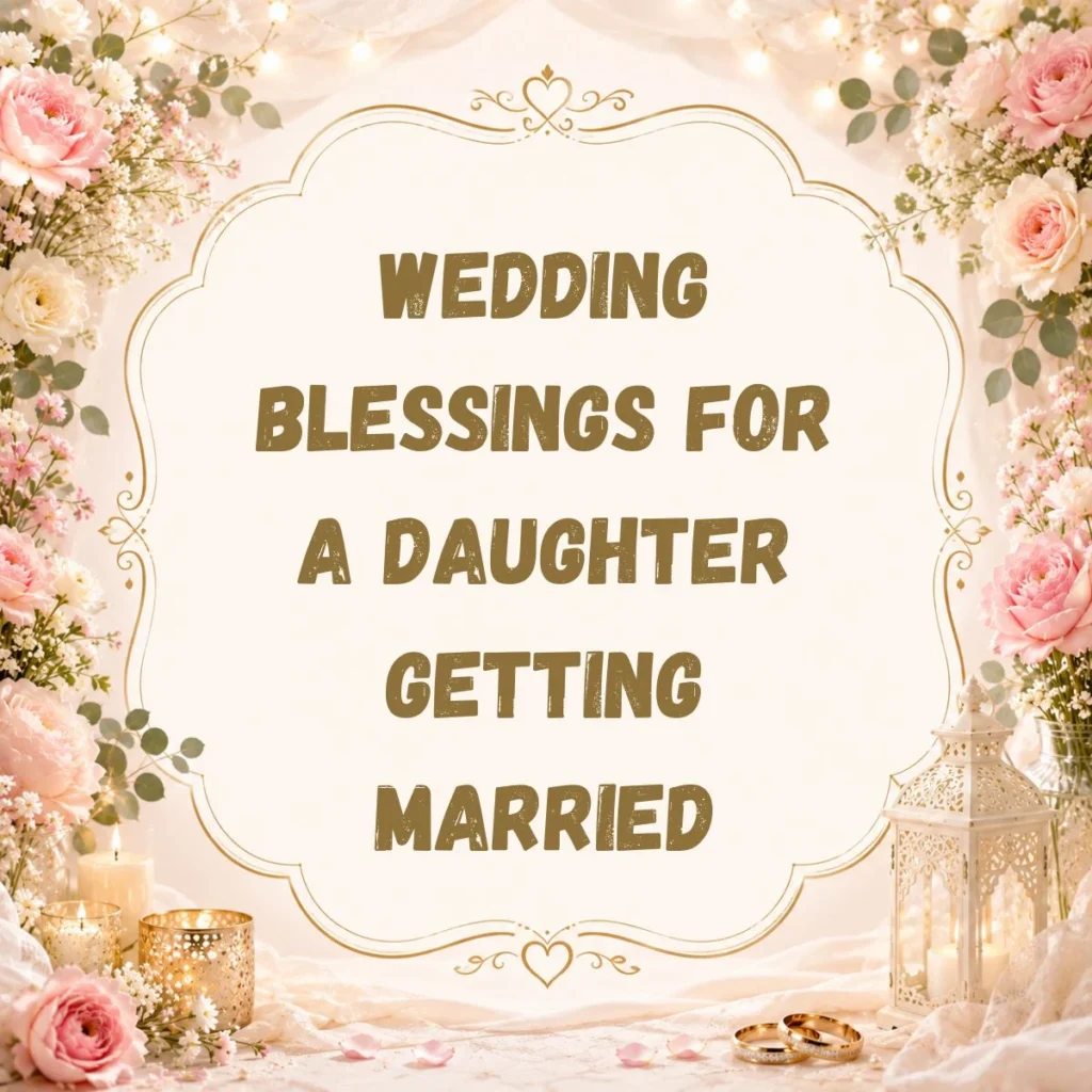 Wedding Blessings for a Daughter Getting Married