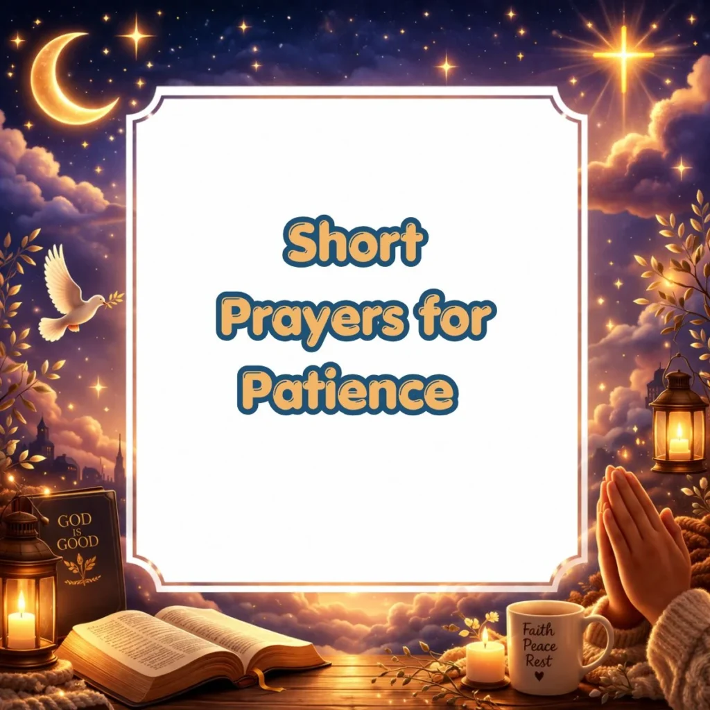 😌 Short Prayers for Patience