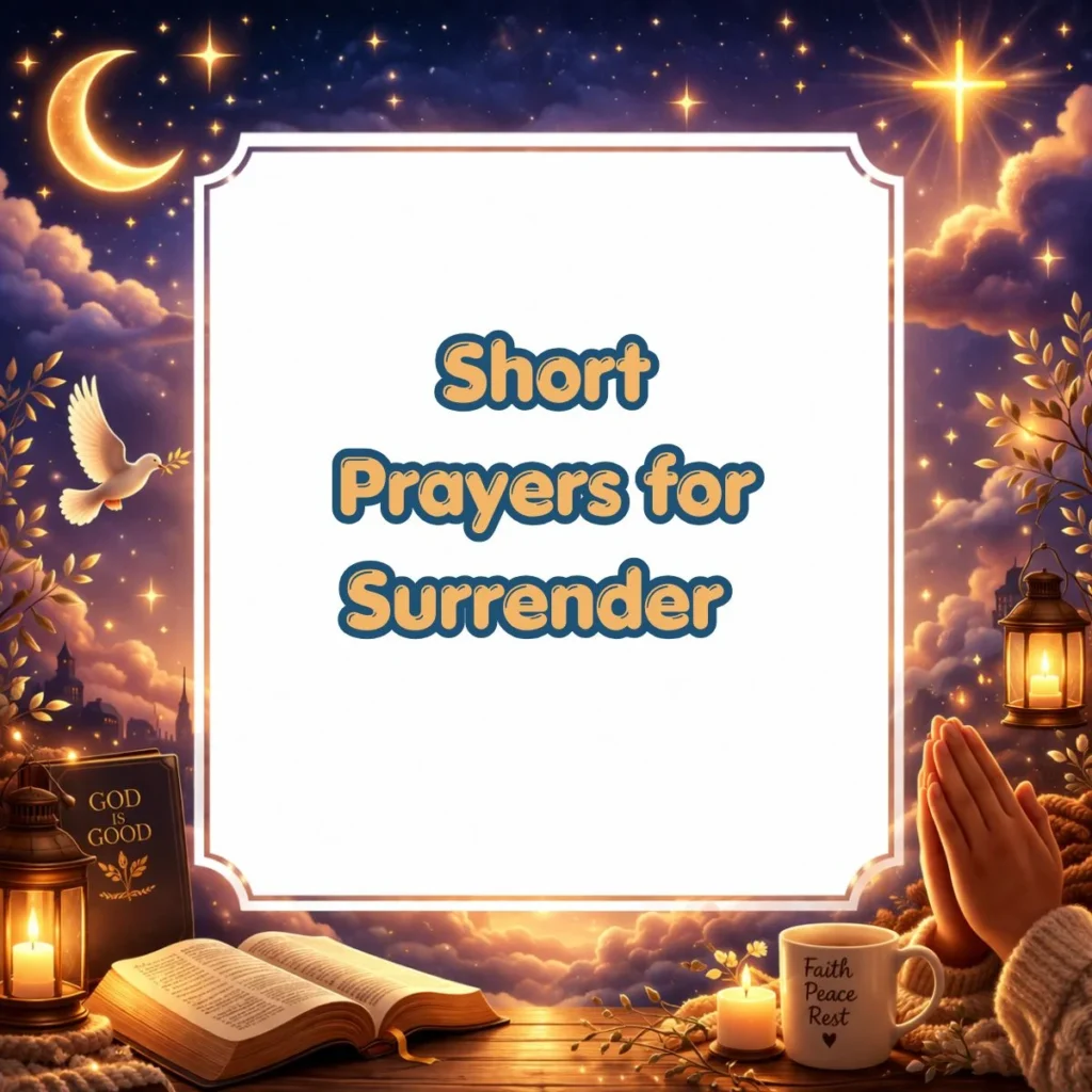 🙌 Short Prayers for Surrender