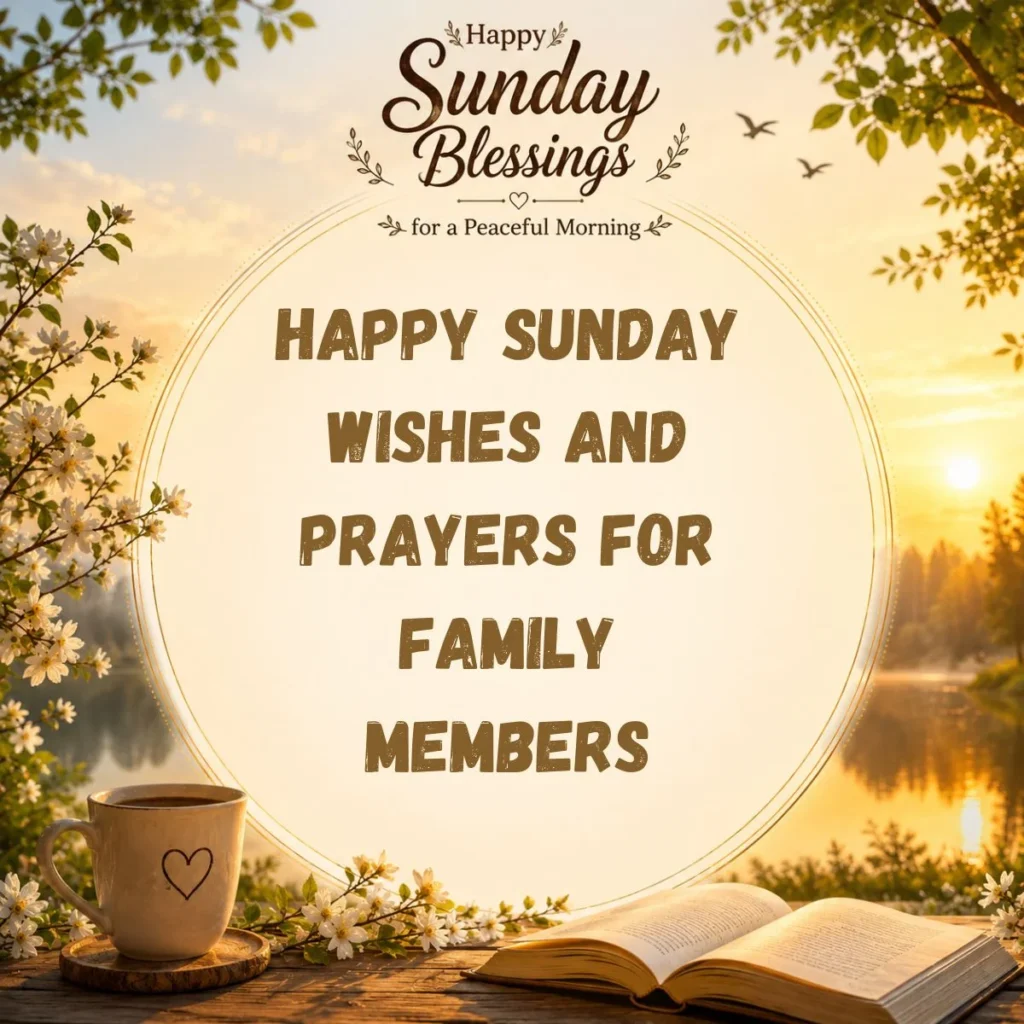 Happy Sunday Wishes and Prayers for Family Members