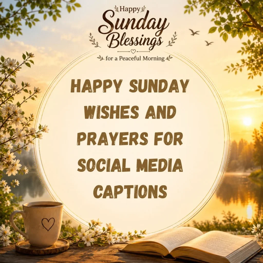 Happy Sunday Wishes and Prayers for Social Media Captions